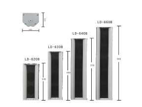 LD-6B系列 中型全天候鋁合金音柱