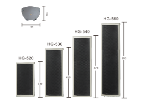 HG-5系列 中型全天候鋁合金音柱