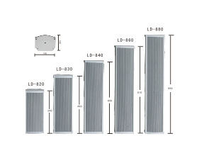 LD-8系列 中大型全天候鋁合金音柱